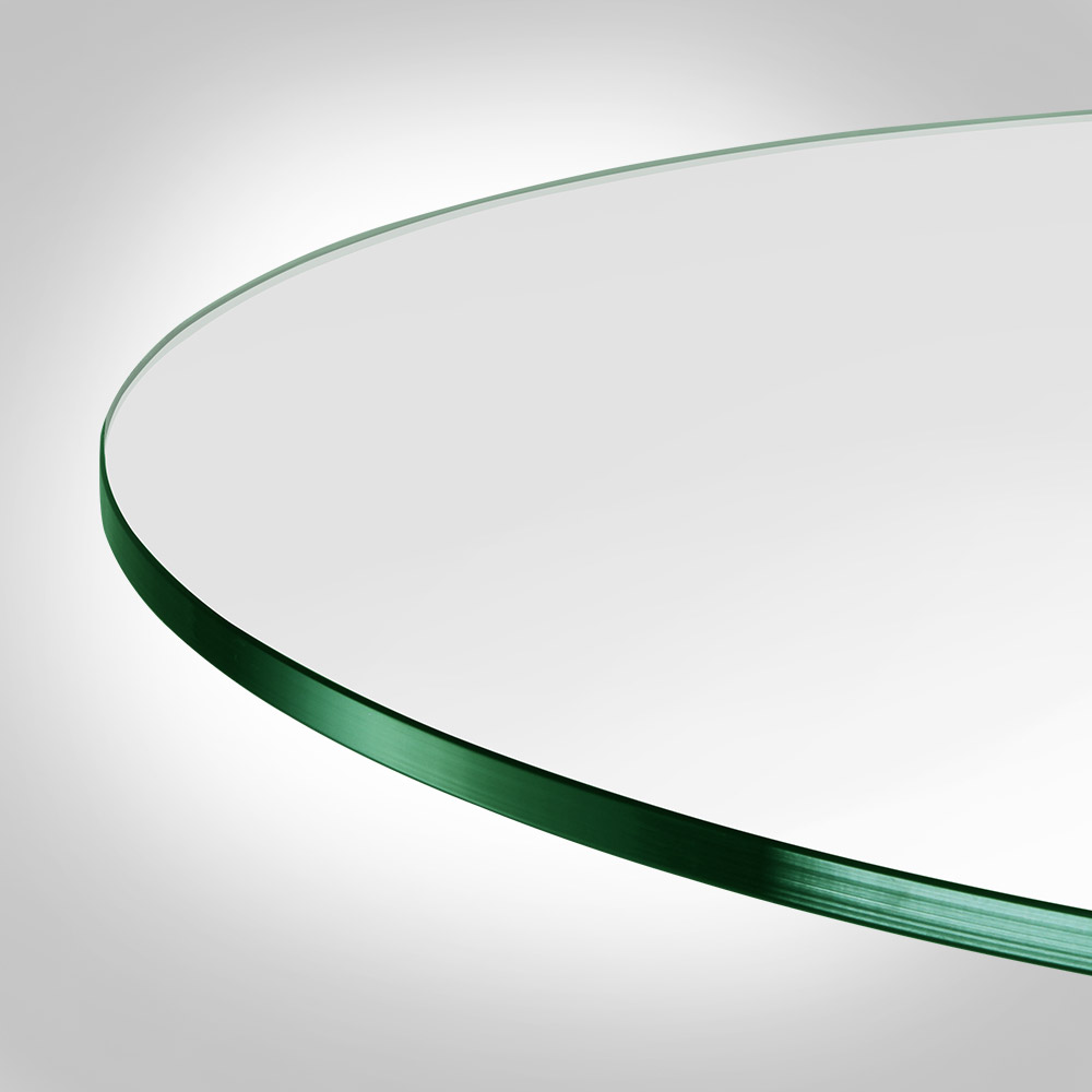 17 inch round glass table top